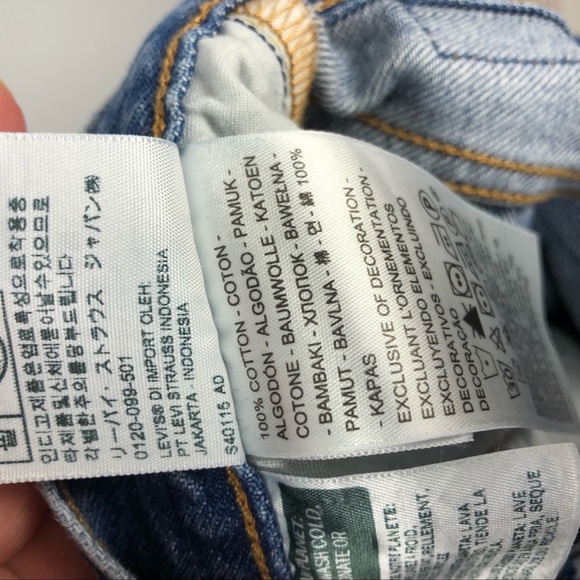 Levi’s 501 Skinny Distressed Jeans Size 24 - Picture 6 of 6